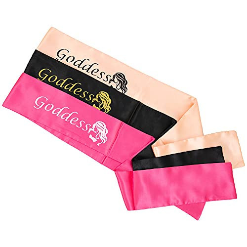 3Pcs Satin Edge Scarf for Hair, Edge Laying Scarf for Lace Wig,Edges Scarf to Lay Edges,Silk Edge Headband for Makeup,Stain Edge Wrap for Hair (3pcs, Black&Rose&Pink) | Amazon (US)