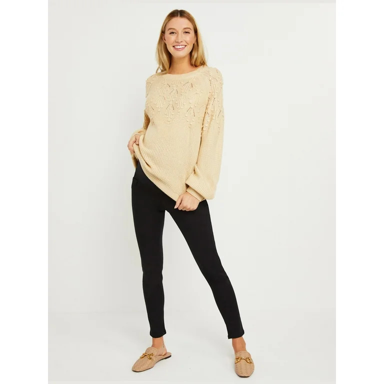 Motherhood Maternity Indigo Blue Secret Fit Belly Skinny Maternity Ankle Jeggings | Walmart (US)