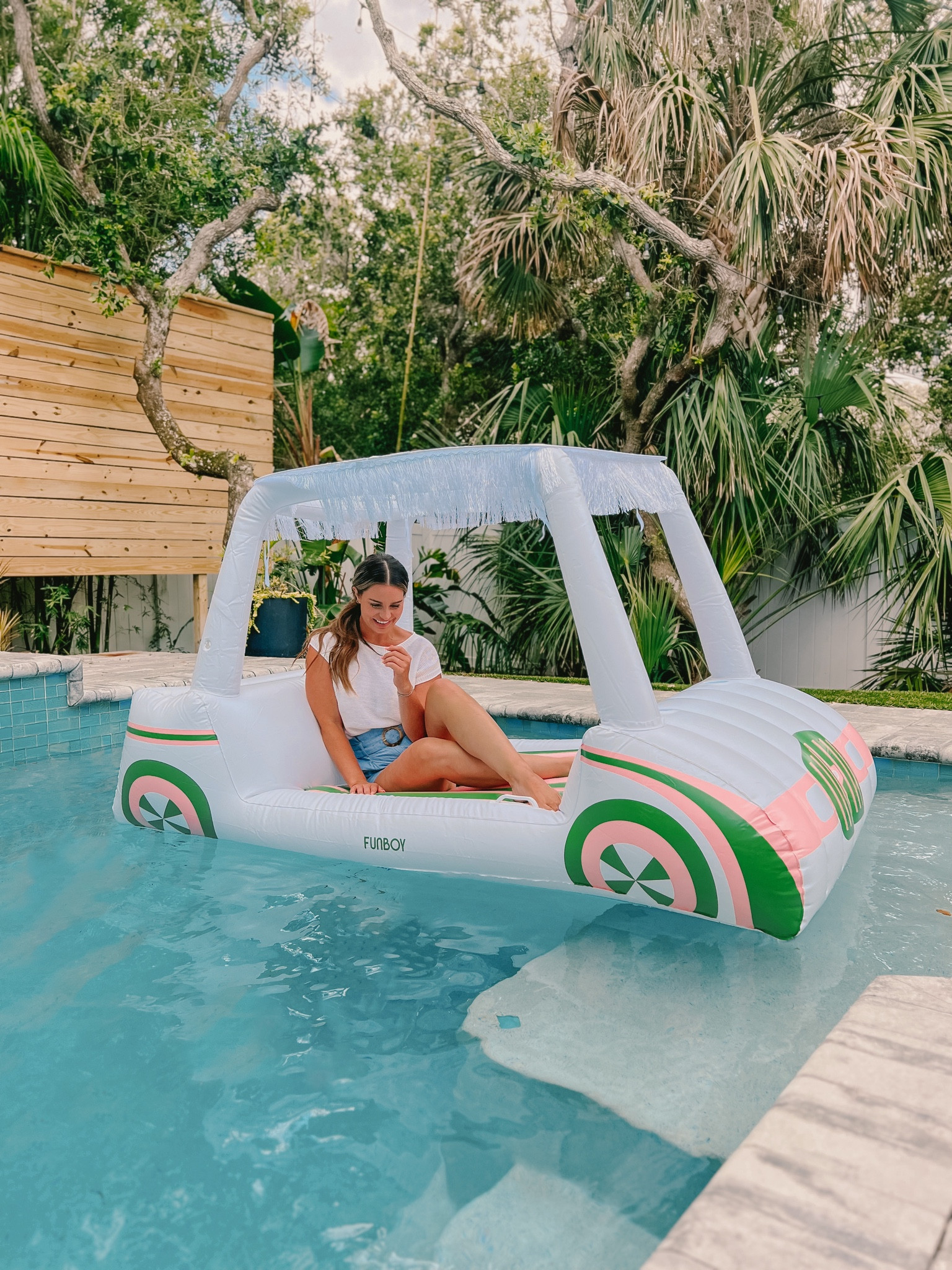 This FUNBOY golfcart float is soo fun and comfy! So perfect for MDW! 🇺🇸💦🌴

#LTKswim #LTKFind #LTKSeasonal