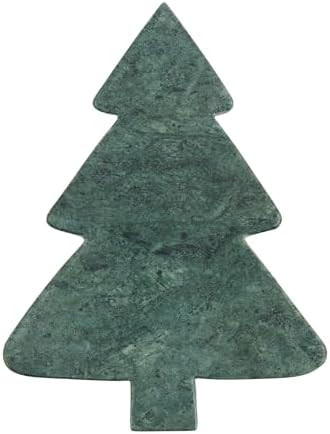 Mud Pie Tree Xmas Mini Marble Serving Boards, Approx 8" x 5", Green | Amazon (US)