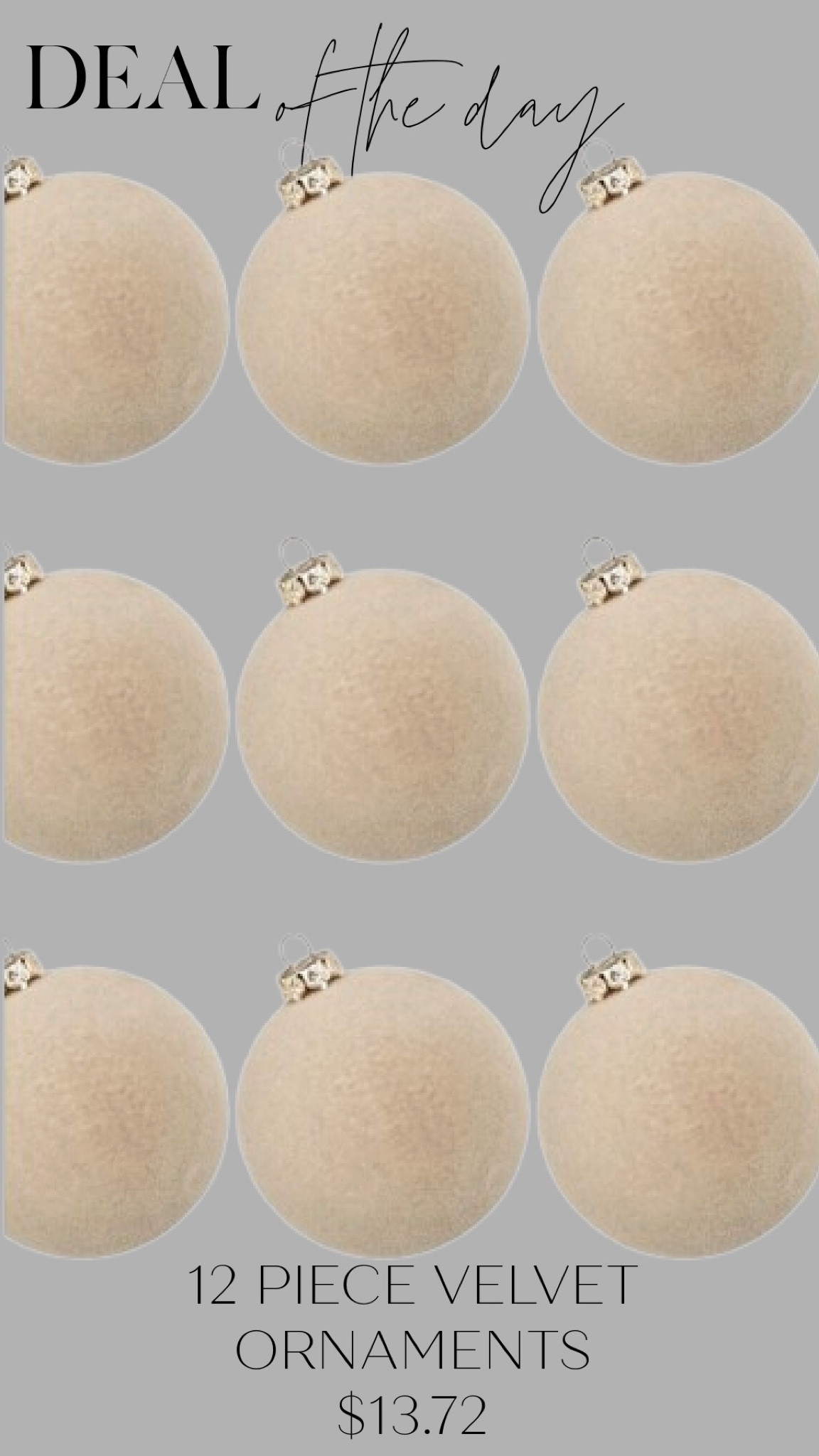 These luxe velvet ornaments are a holiday must-have! You get a set of 12 for under $14, and they come in a variety of beautiful colors to fit any decor style. Perfect for adding a high-end look to your tree without the splurge. These will sell out fast, so don’t wait—shop now to snag this steal!

#LTKSaleAlert #LTKHoliday #LTKHome