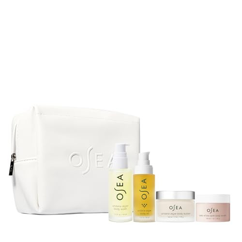OSEA Bodycare Bestsellers Skincare Set - 4-piece Body Travel Set - Vegan Leather Pouch | Amazon (US)