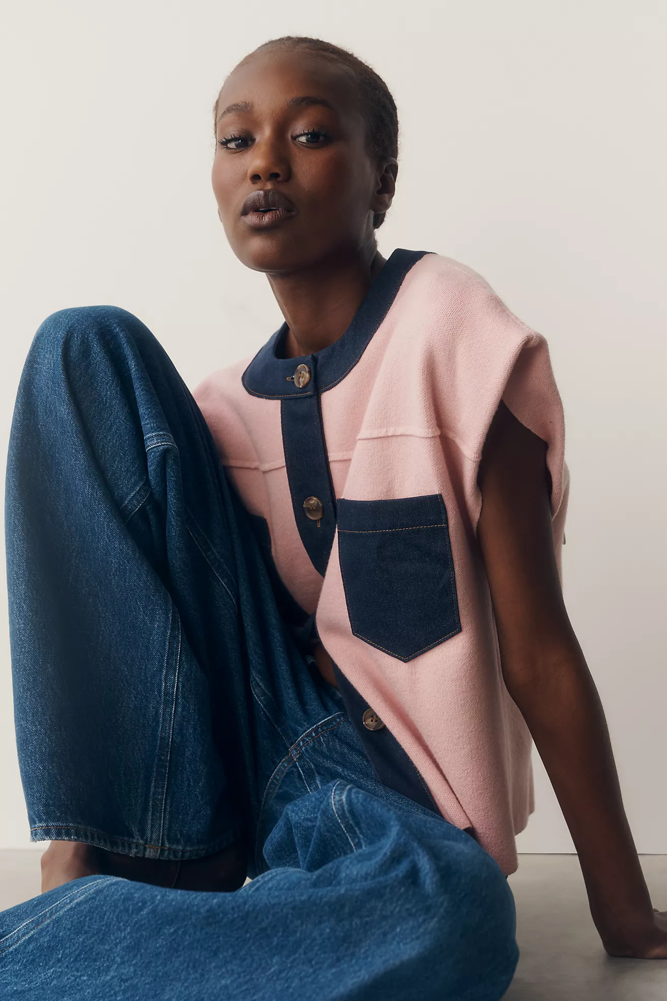 Pilcro Cardigan Sweater Vest | Anthropologie (US)