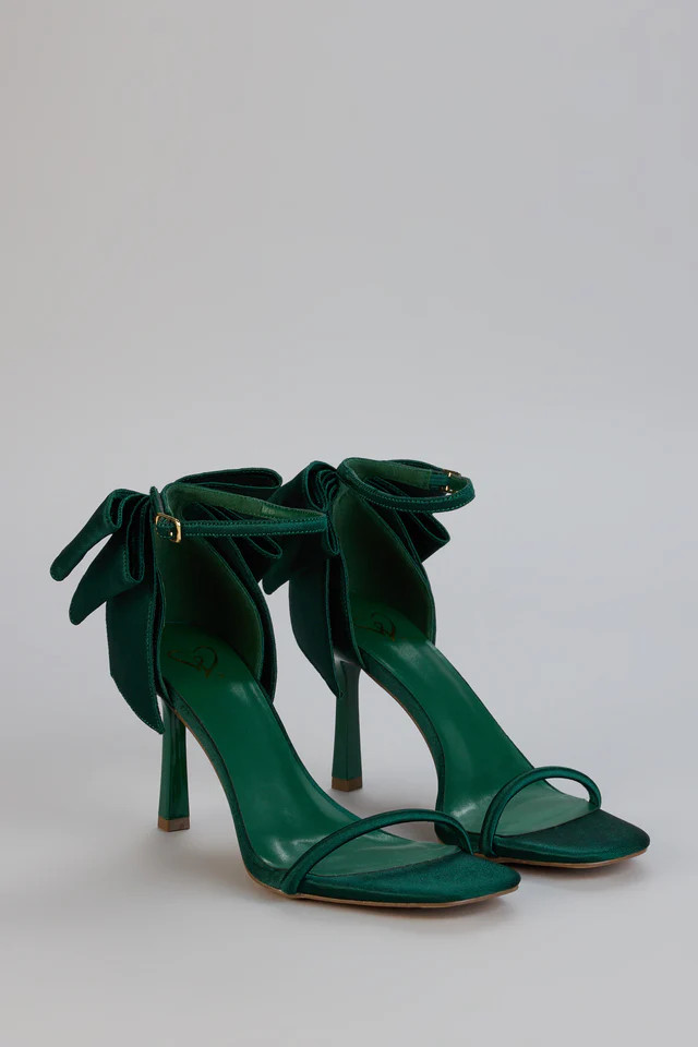 Sweet Finish Satin Bow Heels | Windsor Stores