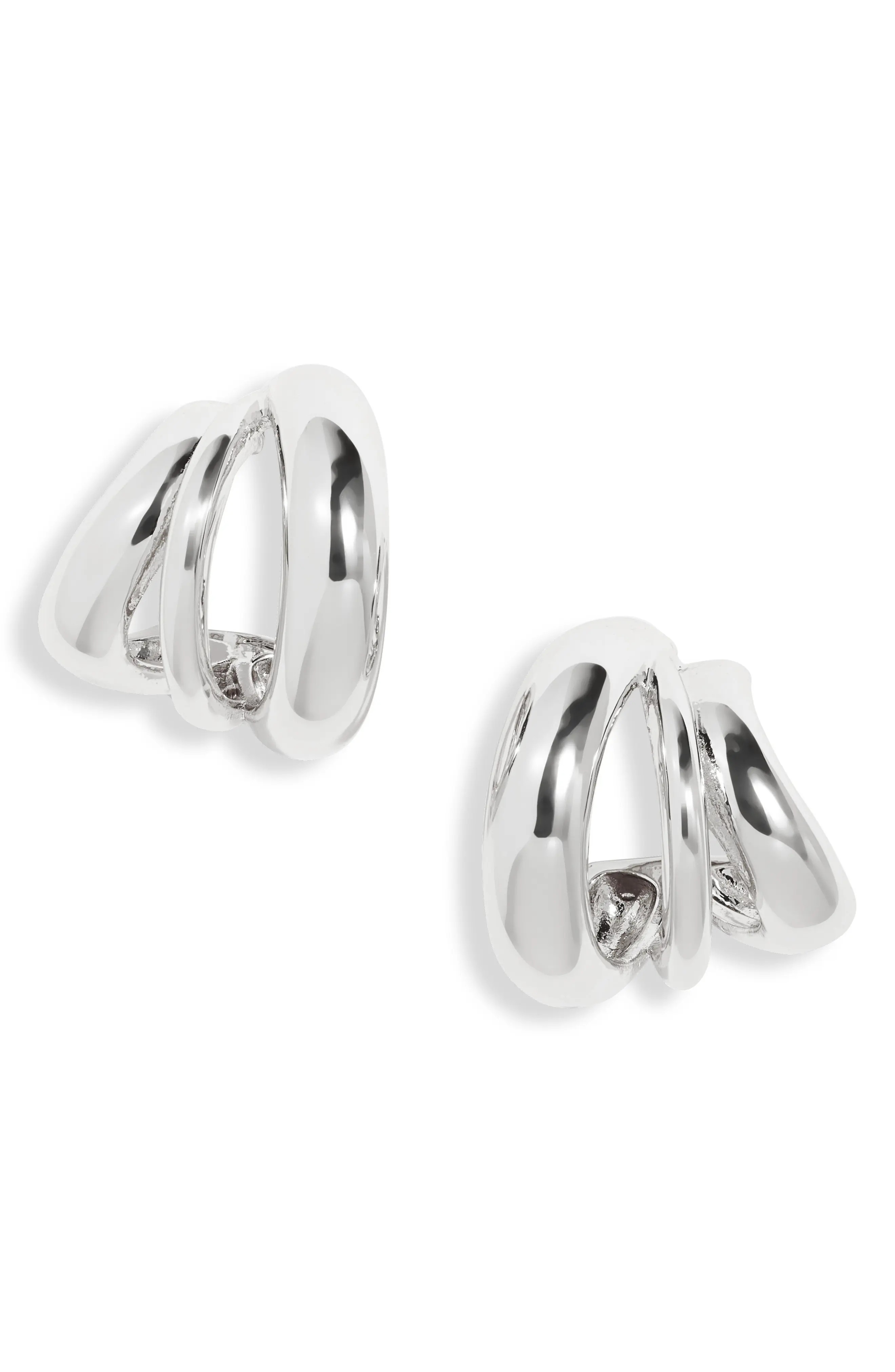 Curved Triple Hoop Earrings (Women) | Nordstrom | Nordstrom