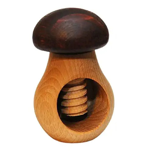 Mushroom with Screw Organic wooden toy. Walnut cracker. | Amazon (US)