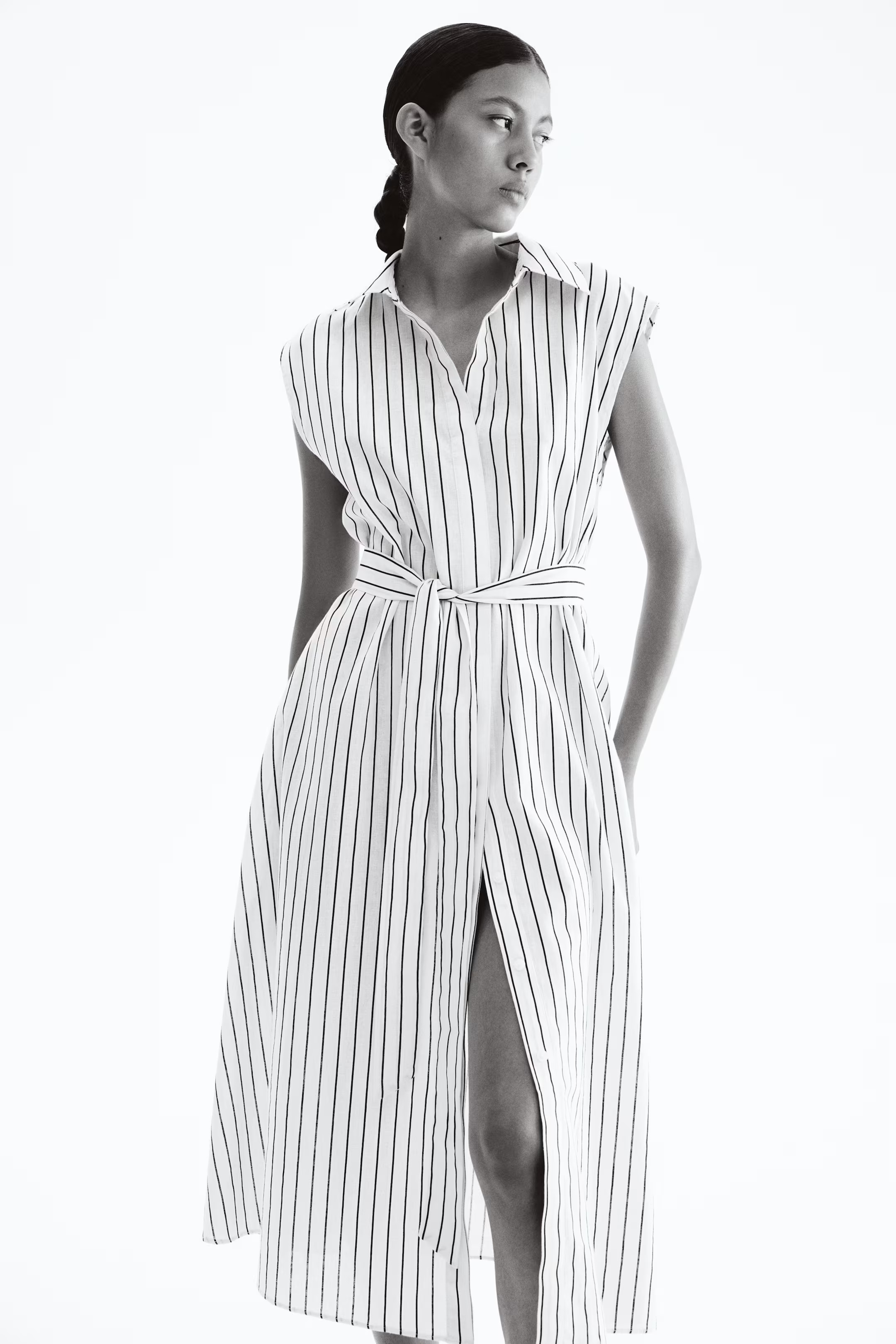 Linen-blend shirt dress | H&M (UK, MY, IN, SG, PH, TW, HK)