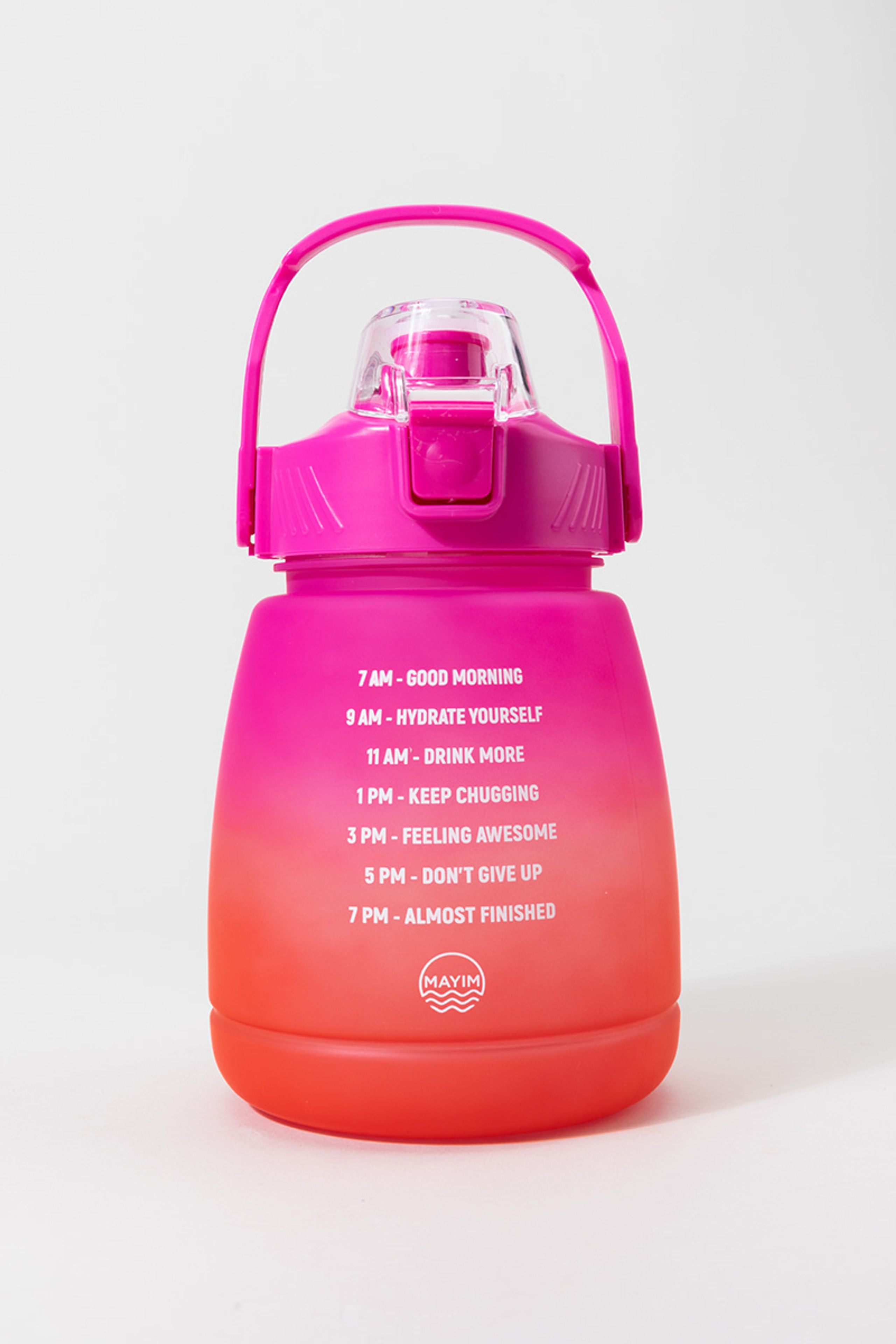 MAYIM Motivational Lantern Hydrate Bottle Pink | Francesca's