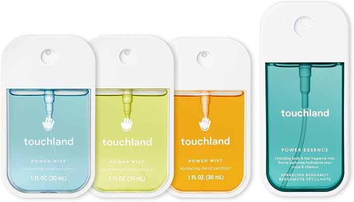 Touchland SUNLIT BURST SET, Power Mist Hydrating Hand Sanitizer Spray, (Citrus, Frosted Mint, Lem... | Amazon (US)
