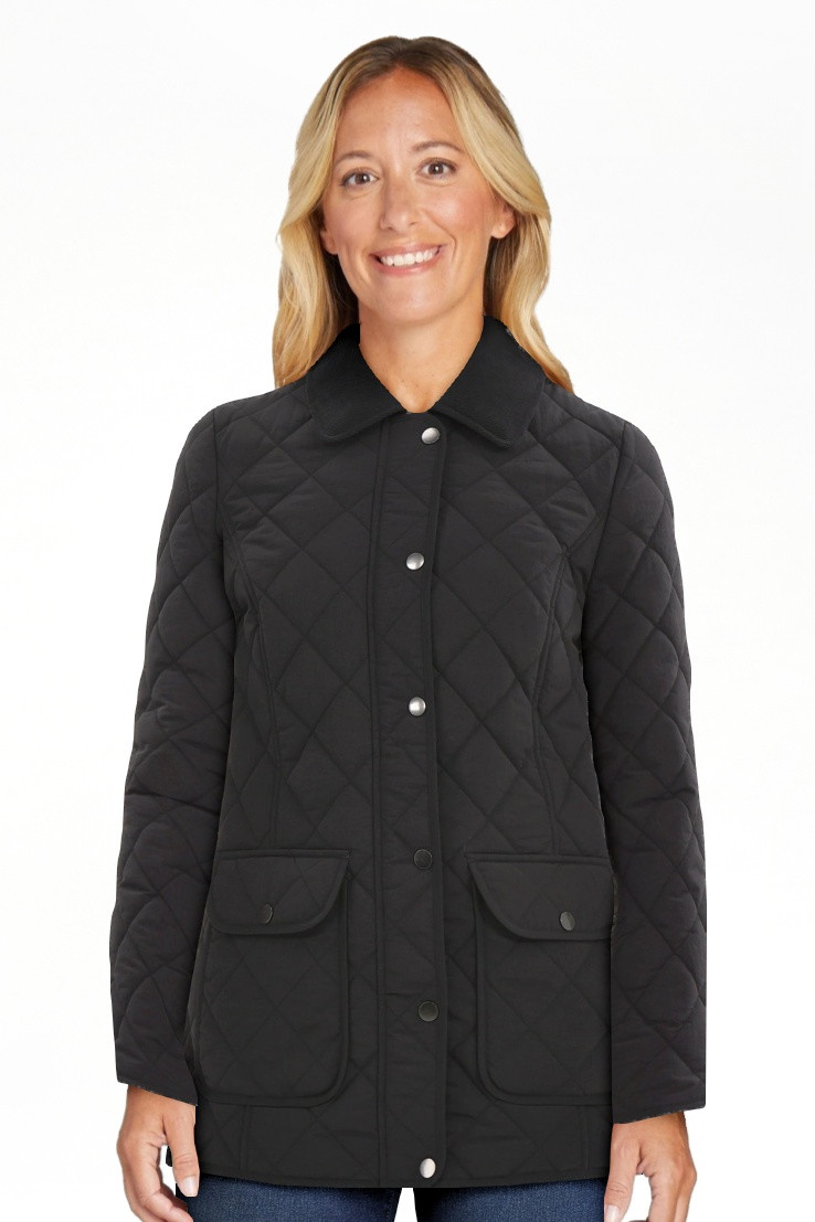 Time and Tru Women's Quilted Barn Coat, Midweight, Sizes XS-3X - Walmart.com | Walmart (US)