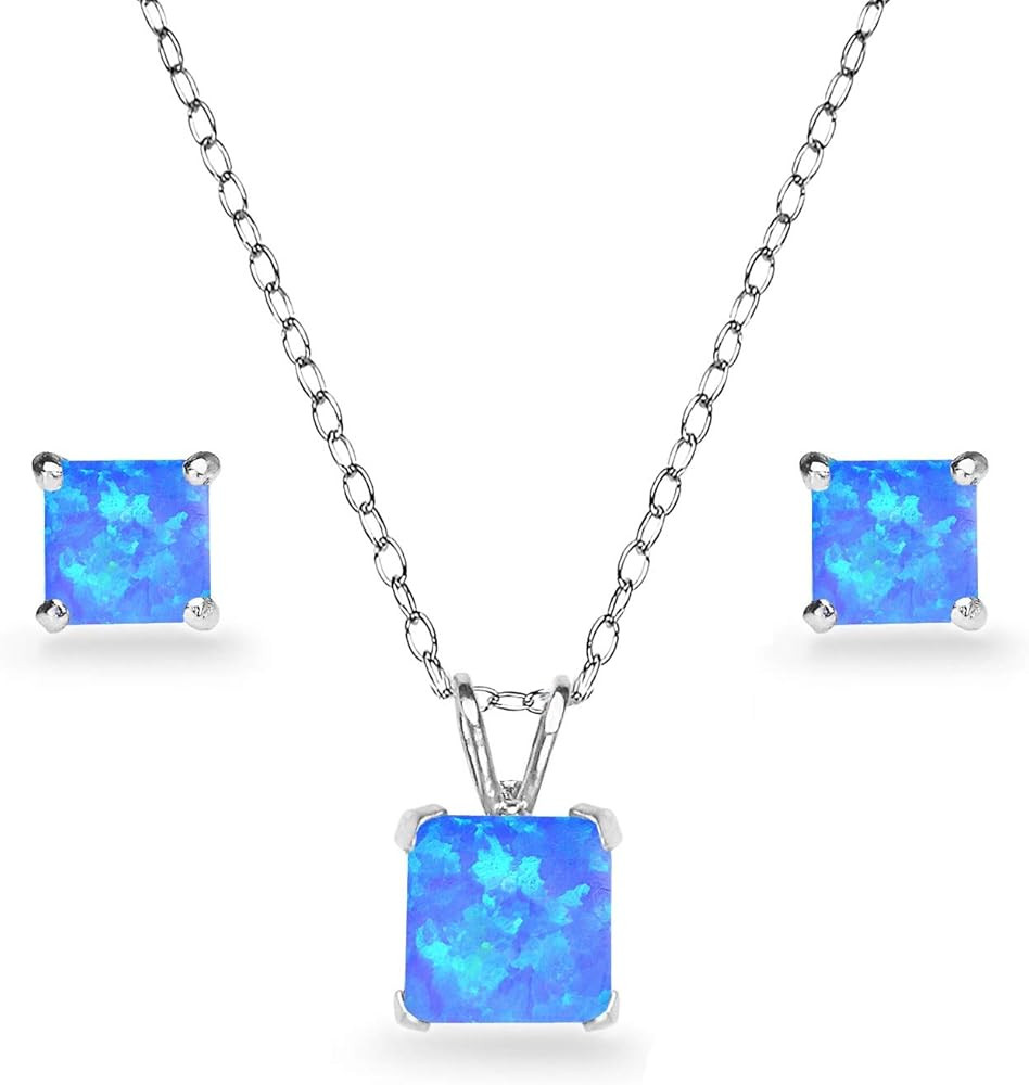 Jewelry Sets for Women, Necklace and Earring Sets for Women, Birthstone Jewelry, Genuine or Synth... | Amazon (US)