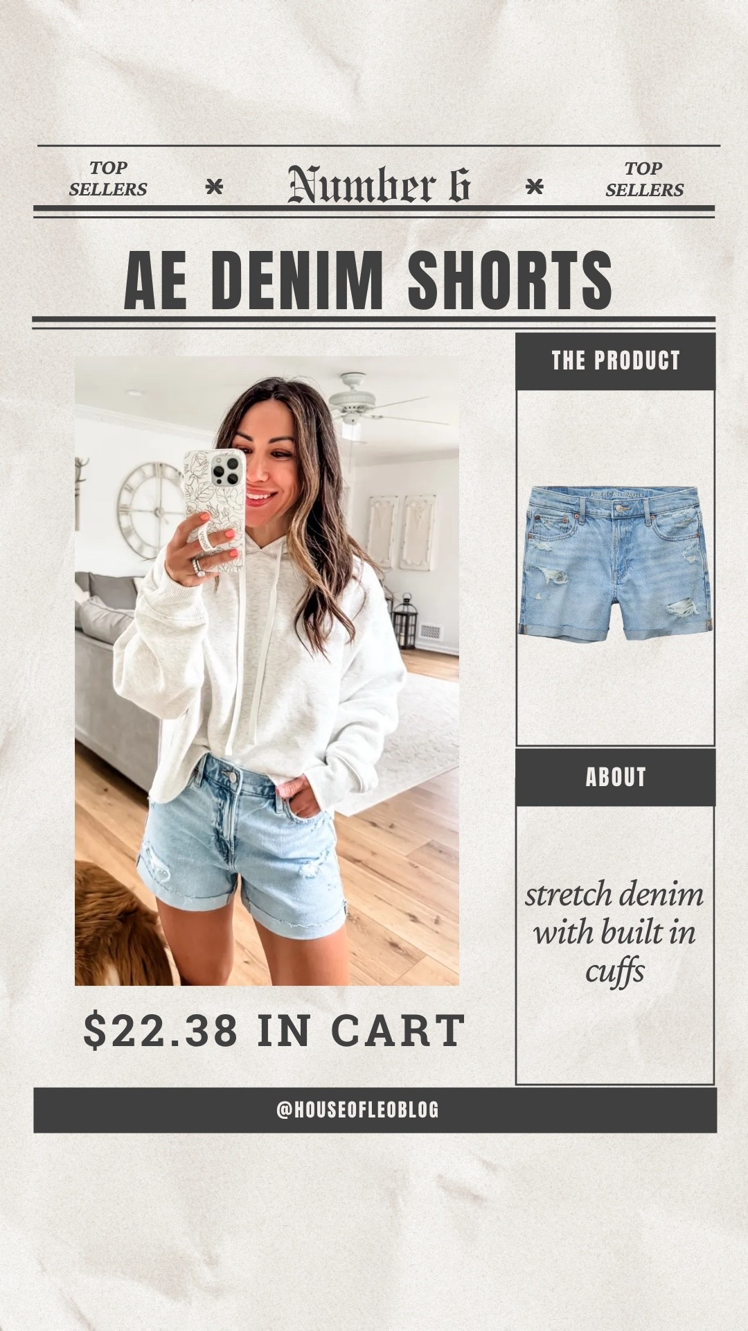 Denim shorts 2. Hoodie small. American Eagle.

#LTKOver40 #LTKSaleAlert