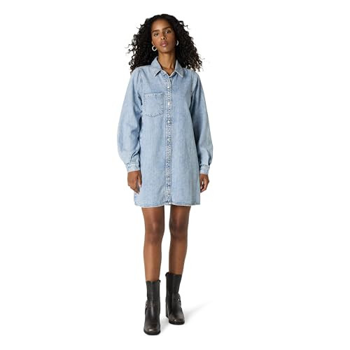 The Drop Women's Katerina Denim Shirtdress | Amazon (US)