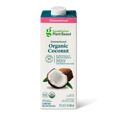 Organic Unsweetened Coconut Milk - 32oz - Good & Gather™ | Target