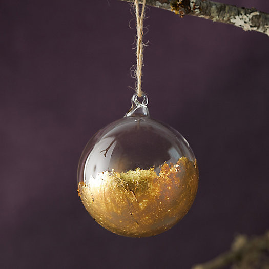 Dipped Globe Leaf Ornament | Terrain