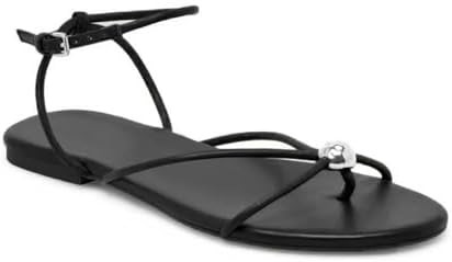 Strappy Flat Sandals for Women Comfortable Open Round Toe Sandals Dressy Beach Thong Flip Flop Sl... | Amazon (US)