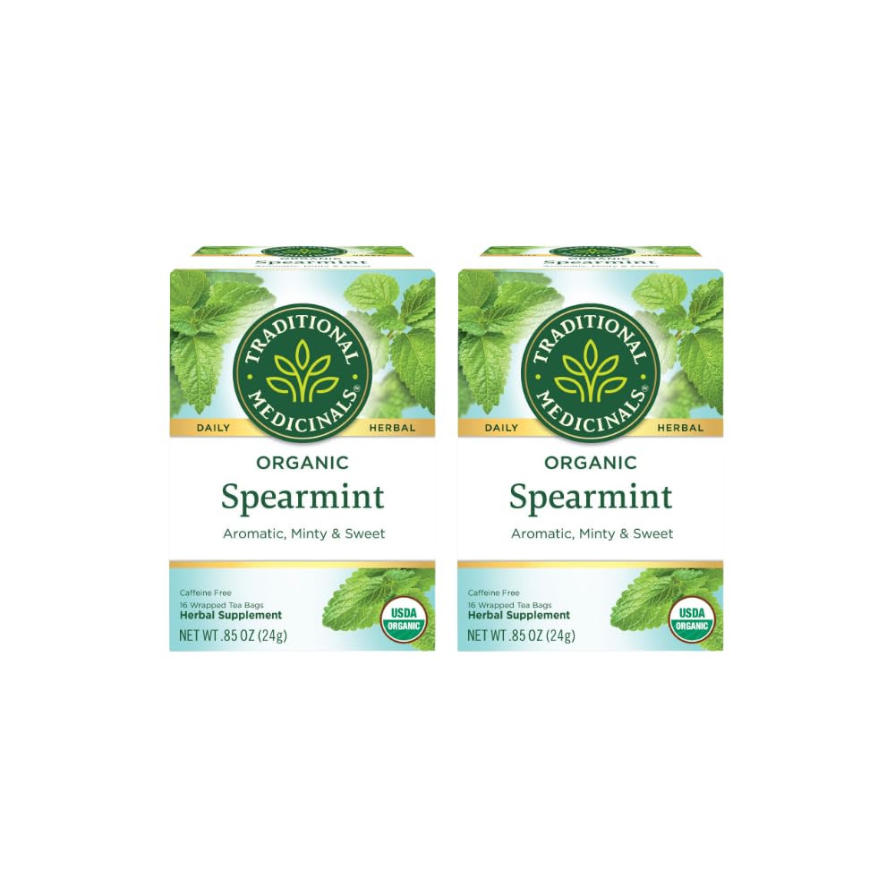 Traditional Medicinals Organic Tea - Spearmint 16 Bags (Pack of 2) | Amazon (US)