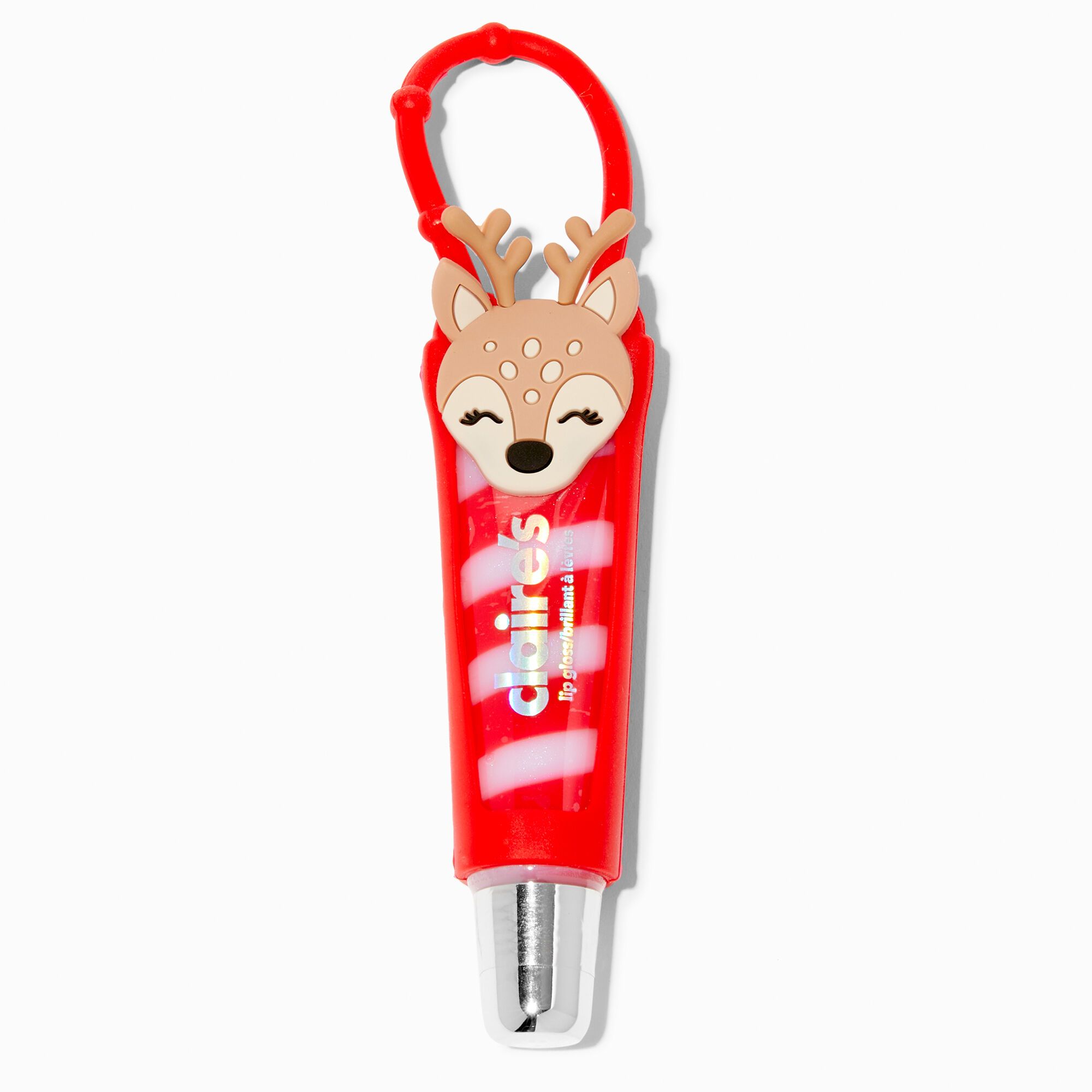 Christmas Reindeer Lip Gloss Tube | Claire's (US)