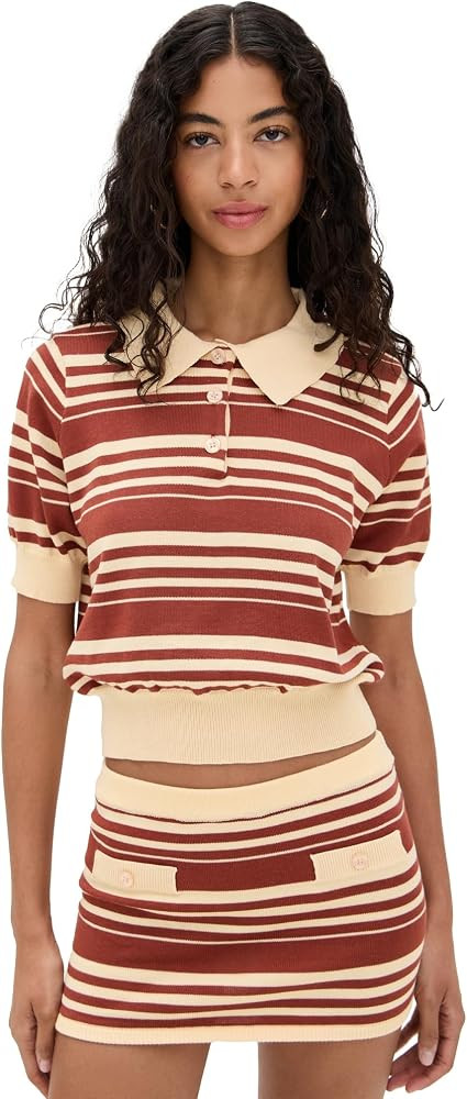Bailey Rose Women's Knit Polo | Amazon (US)