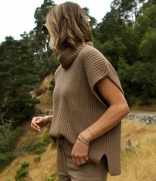 Splendid x Cella Jane Blog Knit Cowl Neck Dropped Short Sleeve Side Slit Pullover Sweater | Dilla... | Dillard's