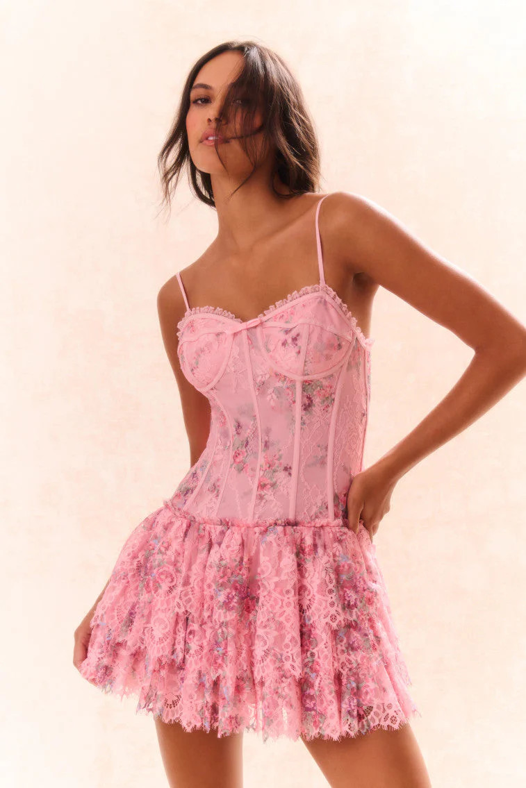 Carlene Lace Mini Dress | LoveShackFancy