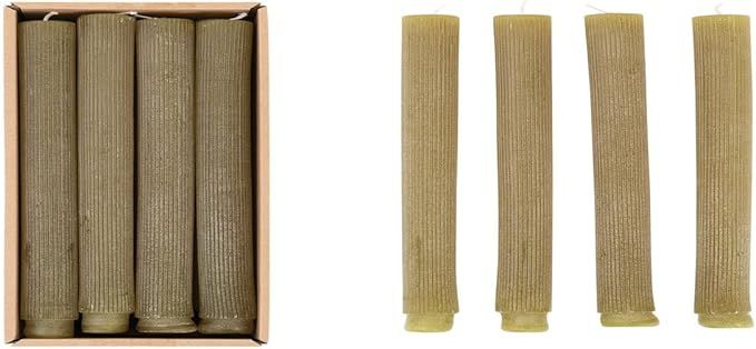 Amazon.com: Creative Co-Op Unscented Pleated Taper Candles in Box, Set of 12 : Everything Else | Amazon (US)