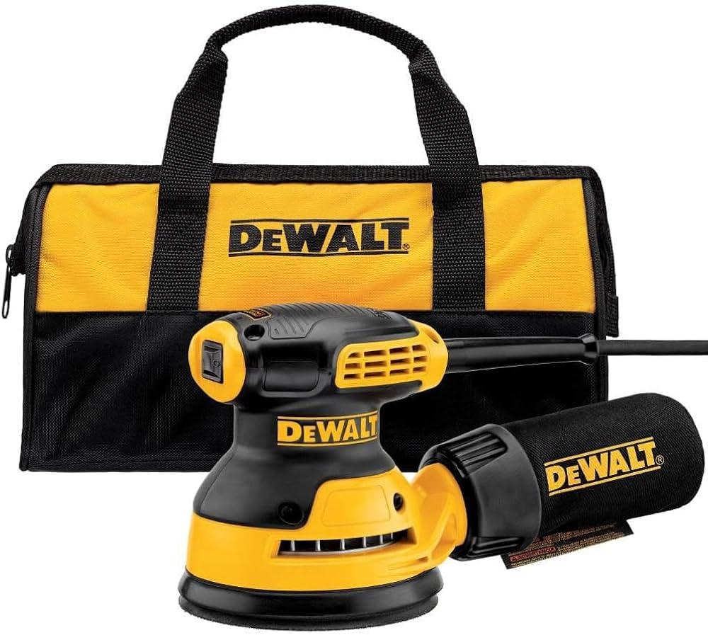 DEWALT Orbital Sander Kit, 5 inch, 3 amp, Corded, 12,000 OPM (DWE6421K) | Amazon (US)