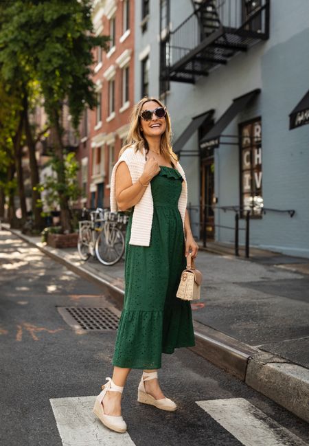 Embracing the final weeks of sundress season ☀️

Loft dress and sweater
Castaner espadrilles 

This summer dress would also make a great casual wedding guess dress if you swapped the wedges for strappy heel sandals! 



#LTKSeasonal #LTKstyletip #LTKFind