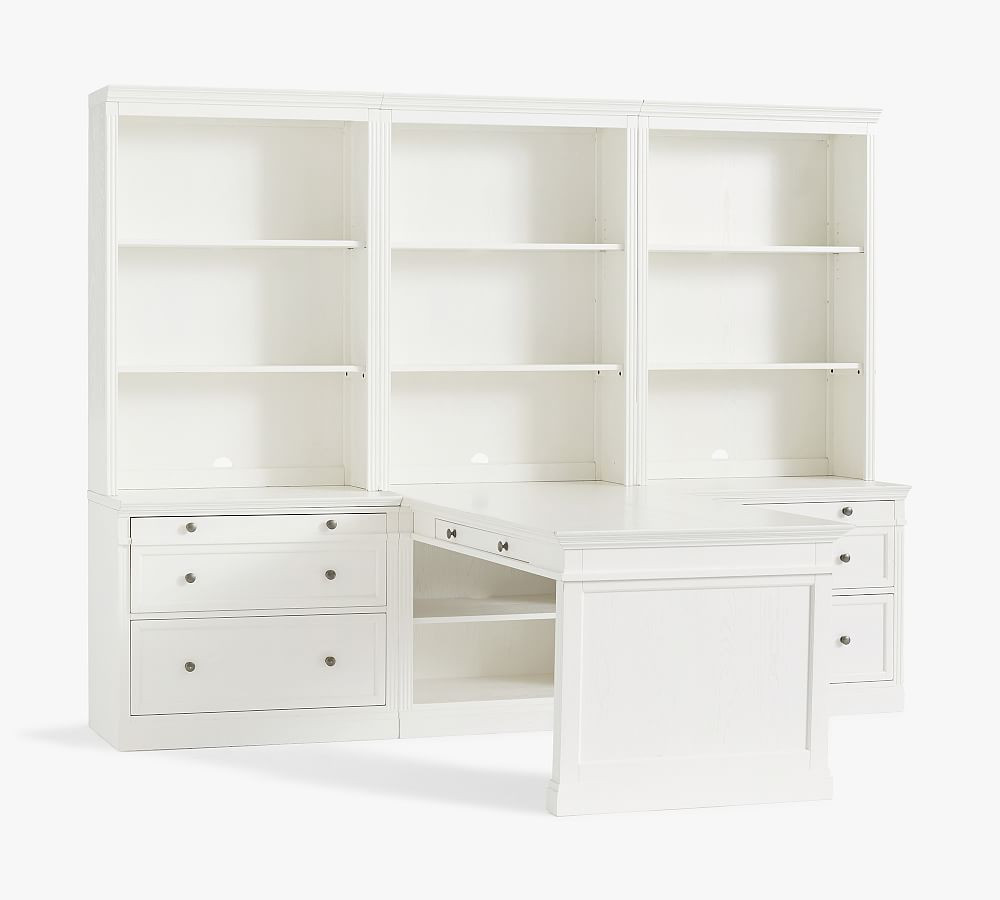 Livingston Peninsula Desk with 105" Bookcase Suite (105") | Pottery Barn (US)