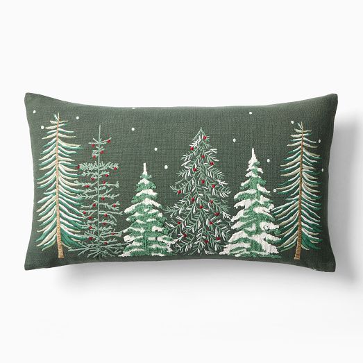 Textural Trees Pillow Cover | West Elm (US)