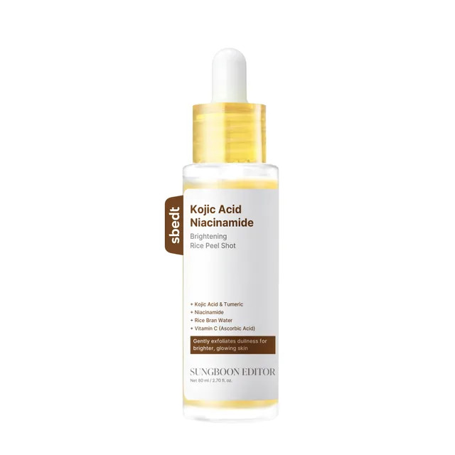 SUNGBOON EDITOR - Kojic Acid Niacinamide Brightening Rice Peel Shot | YesStyle.com