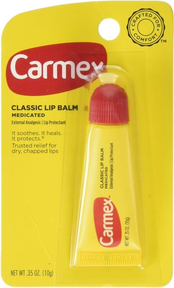 Carmex Classic Lip Balm, Medicated, 0.35 oz | Amazon (US)