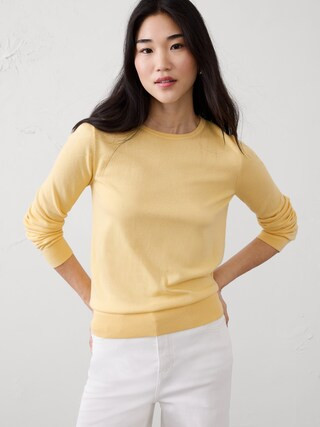 Forever Crew-Neck Sweater | Banana Republic Factory