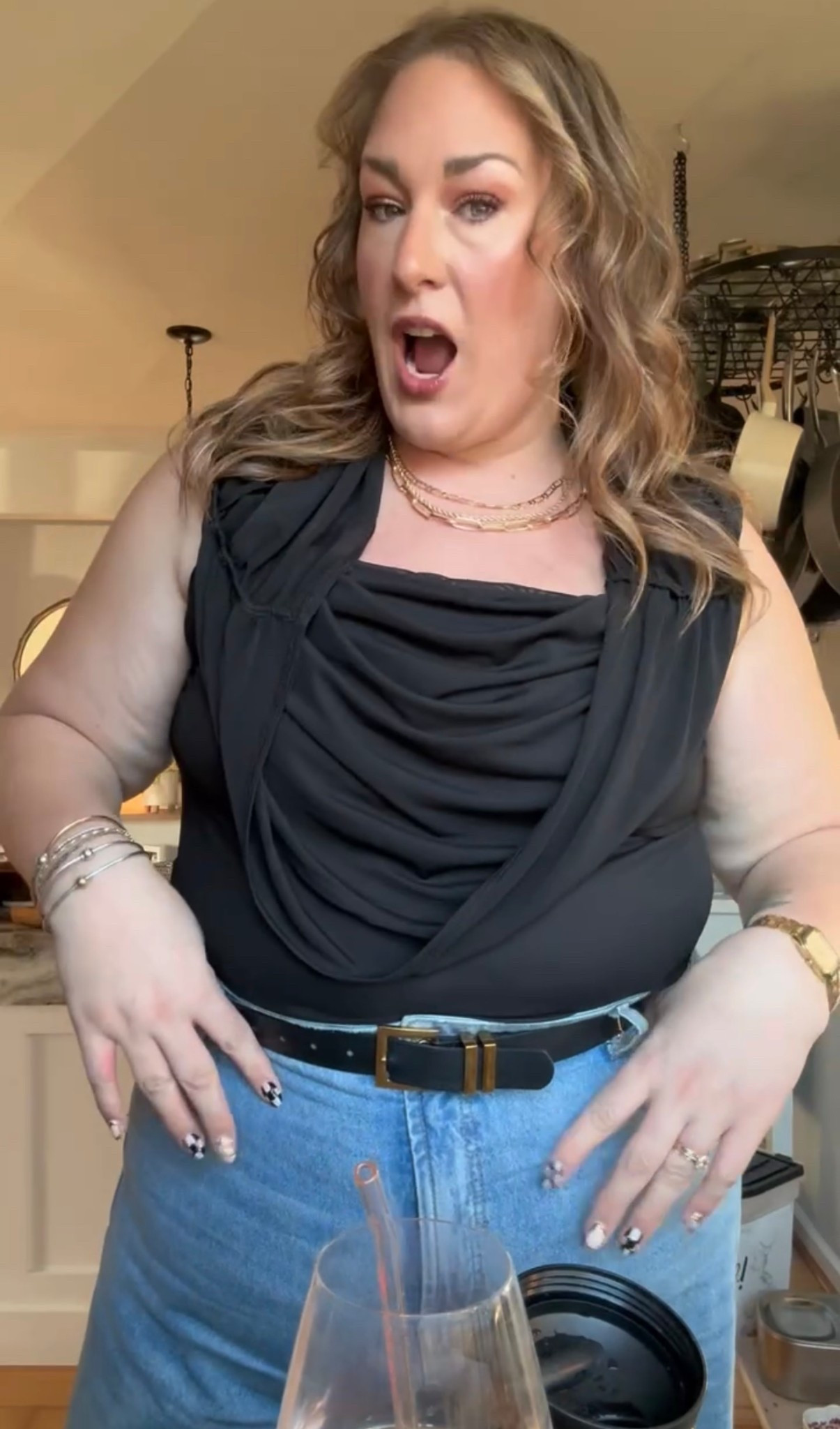 I’ve worn this top 2 ways and it looks great either! Off the shoulder or cowl-neck! 

#LTKPlusSize