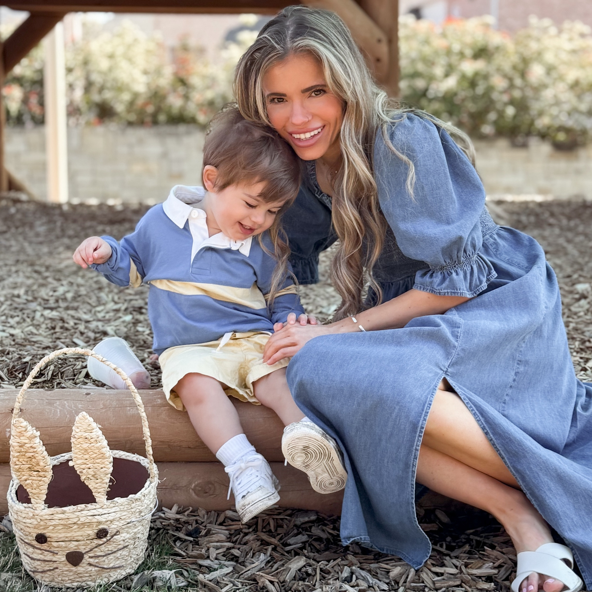 Mommy and me style - Easter edition 🐣
Im wearing a denim puff sleeve dress from gap with white sandals from jcrew. P is wearing a blue and yellow colorblock polo with yellow shorts from gap factory. His easter basket is from amazon.

#LTKfamily #LTKkids #LTKSeasonal