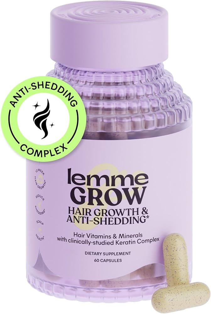 Lemme Grow Hair Growth Supplement for Women, Clinically Proven Keratin Complex for Visibly Thicke... | Amazon (US)
