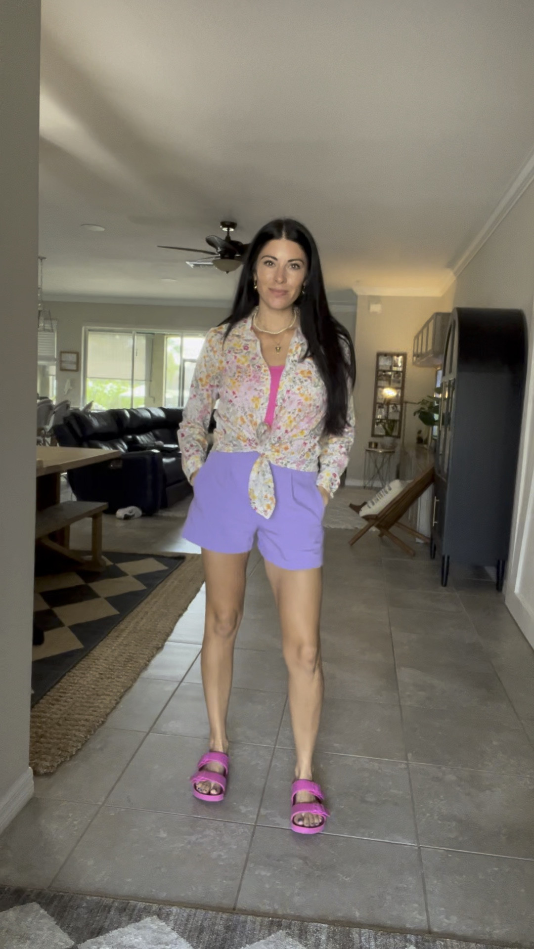 Spring has sprung 🌸🌸🌸 wearing a six in the shorts, medium body suit and medium long sleeved shirt.

#LTKstyletip #LTKSeasonal #LTKfindsunder50