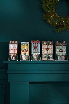 George & Viv Light-Up Holiday Village | Anthropologie (US)