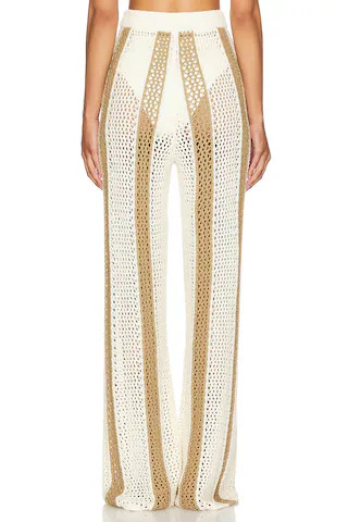 Lovers and Friends Kerim Stripe Pant in Ivory & Beige Stripe from Revolve.com | Revolve Clothing (Global)