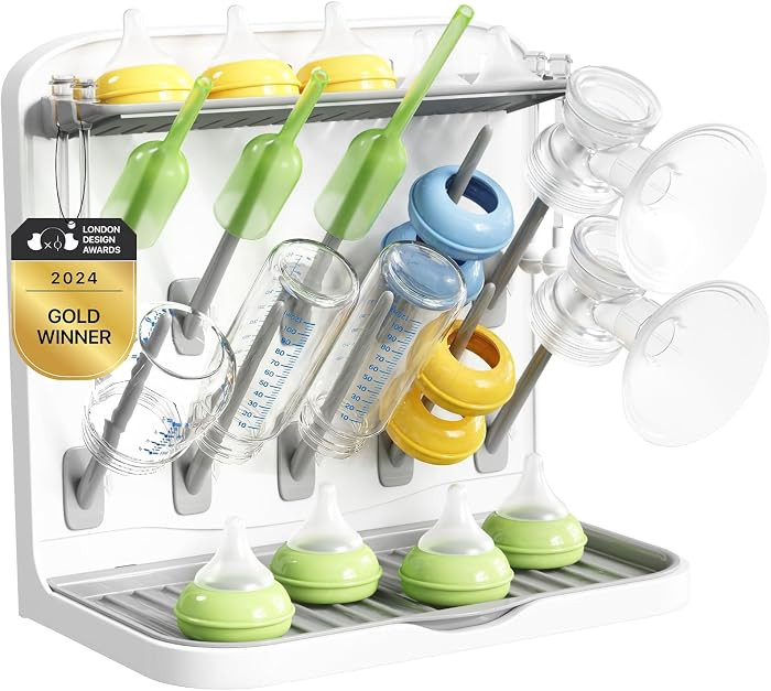 Lifewit 10-Hooks Baby Bottle Drying Rack for Countertop, BPA Free | Amazon (US)
