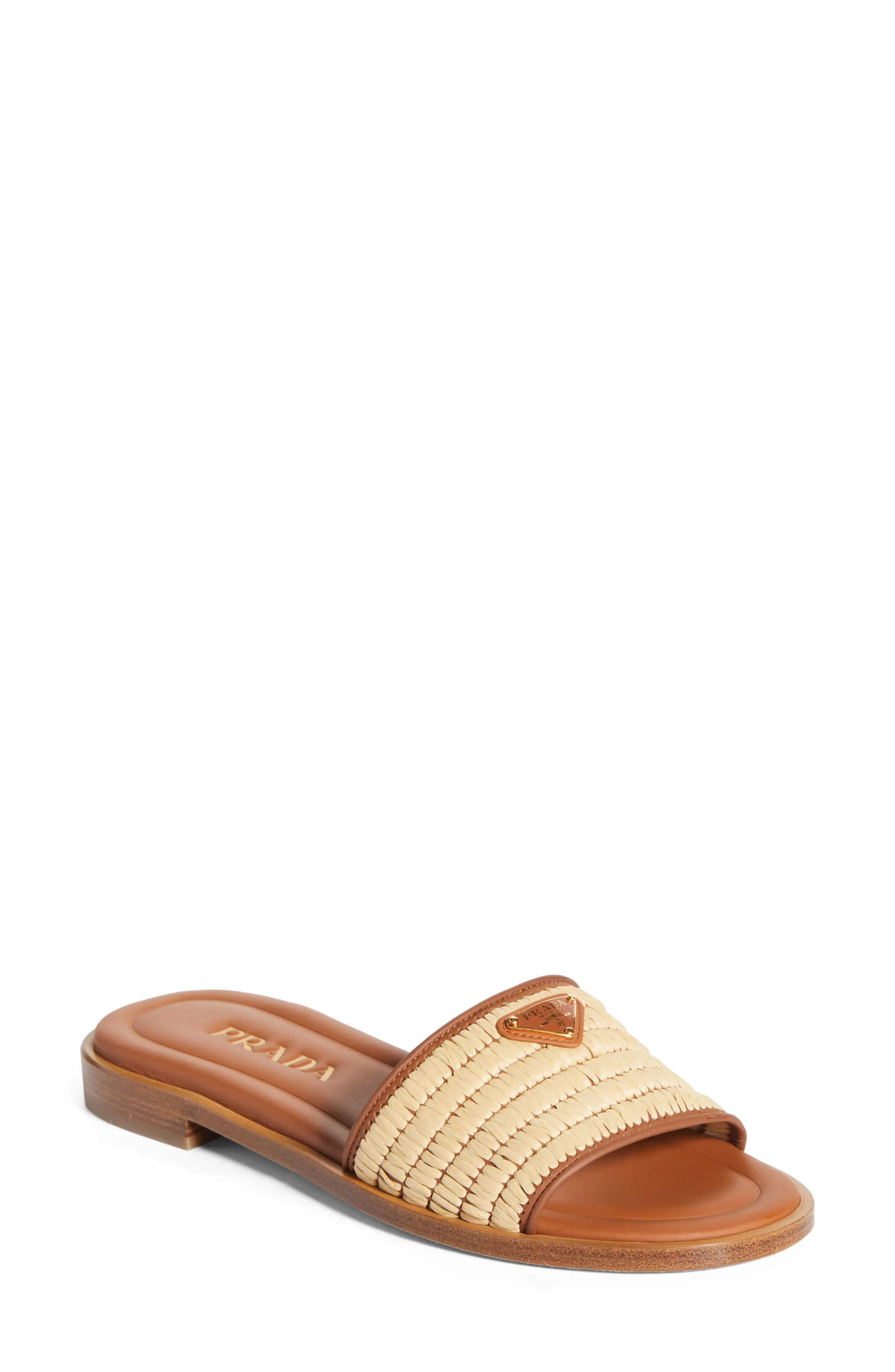 Raffia Slide Sandal (Women) | Nordstrom | Nordstrom