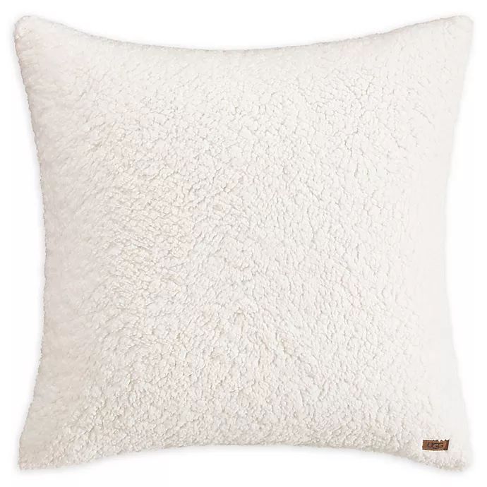 UGG™ Sherpa European Pillow Sham in Snow | Bed Bath & Beyond