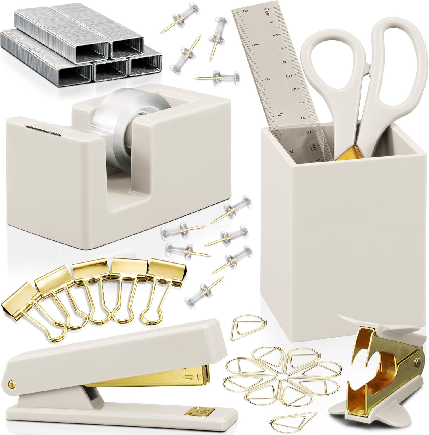 Aesthetic Desk Accessories Set - A Complete Desktop Organizer Set For Women Enhances Any Office D... | Amazon (US)