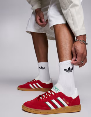 adidas Originals Handball Spezial sneakers in red and white | ASOS (Global)