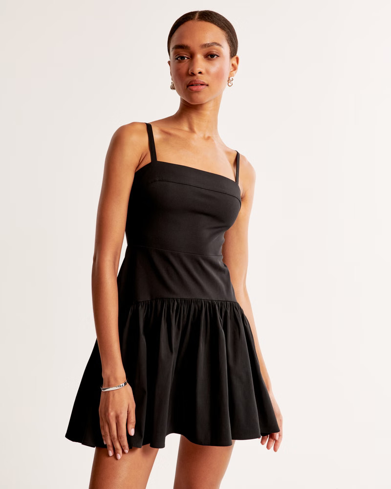 Drop-Waist Mini Dress | Abercrombie & Fitch (US)
