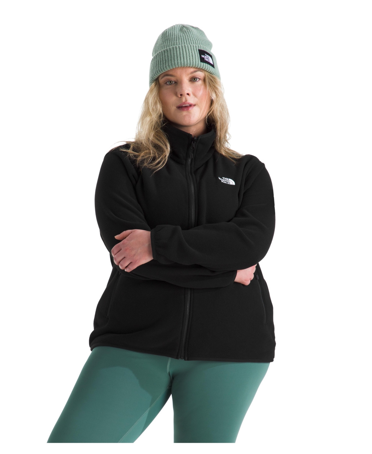 The North Face Plus Size Glacier Fleece Jacket - Tnf Black | Macy's