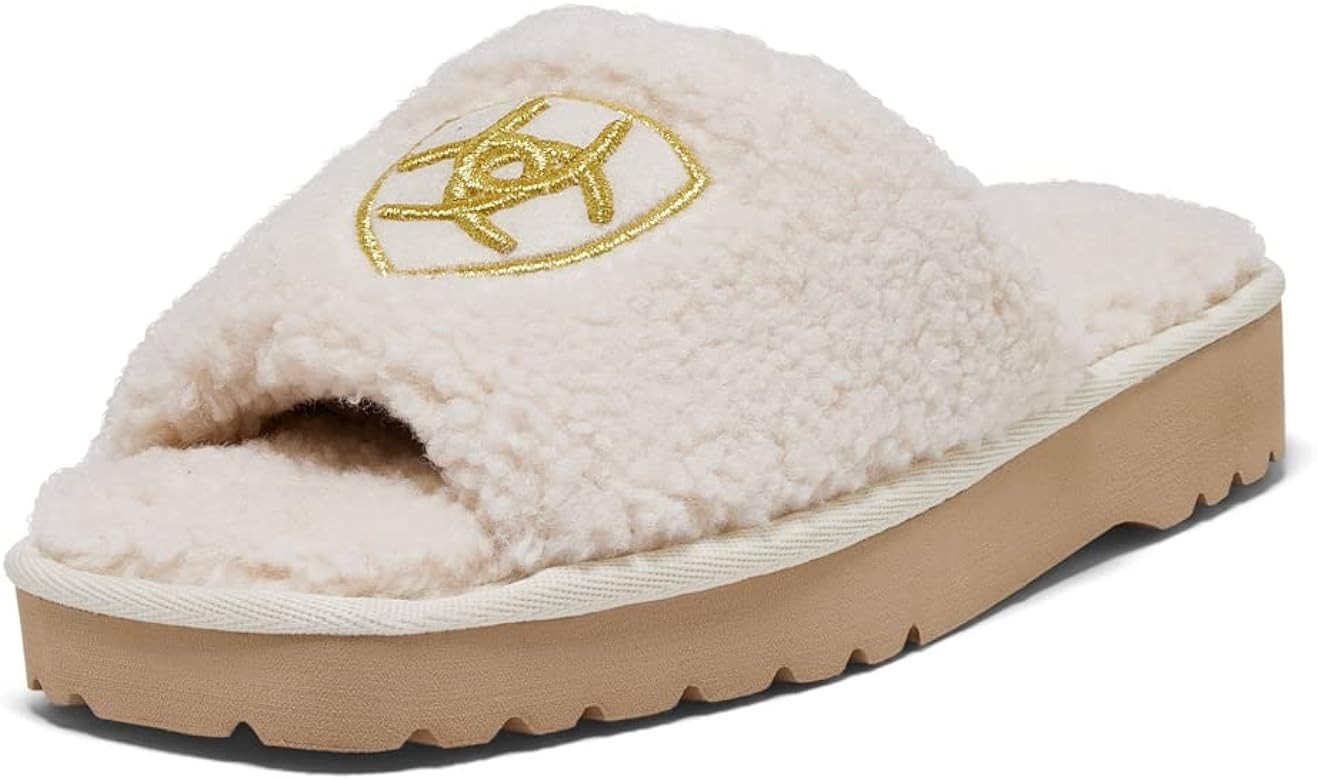 ARIAT Women's Indoor/Outdoor Soft Comfortable Open Toe Slip-on Cozy Slide Slipper | Amazon (US)