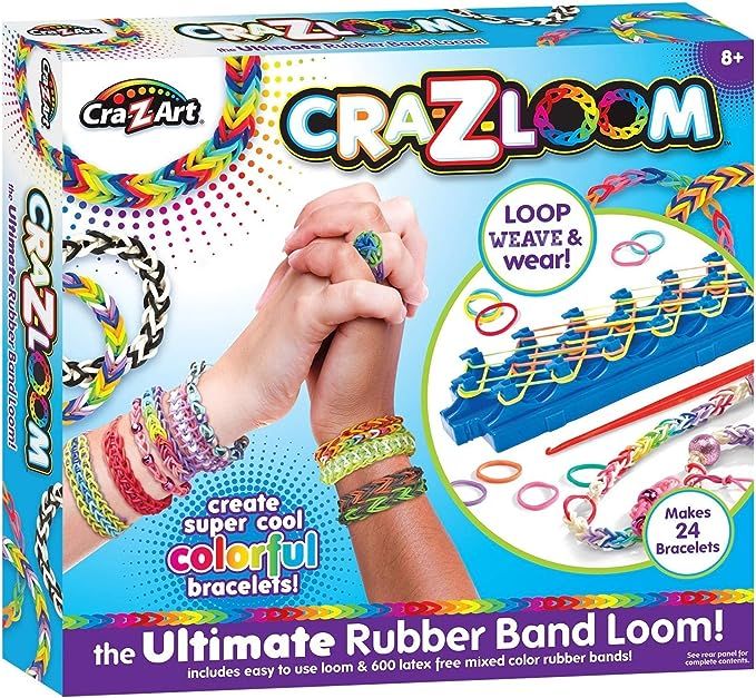 Cra-Z-Art Cra-Z-Loom Ultimate Rubber Band Bracelet Maker Activity Kit for Ages 8 and Up (packagin... | Amazon (US)
