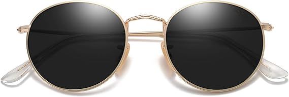 SOJOS Small Round Polarized Sunglasses for Women Men Classic Vintage Retro Shades UV400 SJ1014 | Amazon (US)