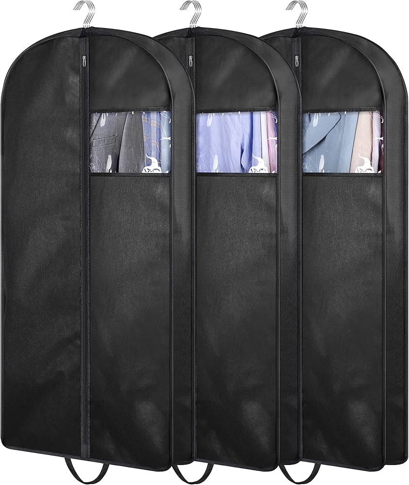 KIMBORA 43" Suit Bags for Closet Storage and Travel, Gusseted Hanging Garment Bags for Men Suit C... | Amazon (US)